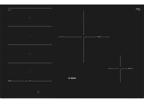 Bếp từ Bosch PXE801DC1E Series 8 – 4 vùng nấu, mặt kính Schott Ceran